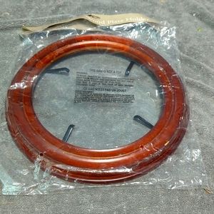 New in package wood plate holder